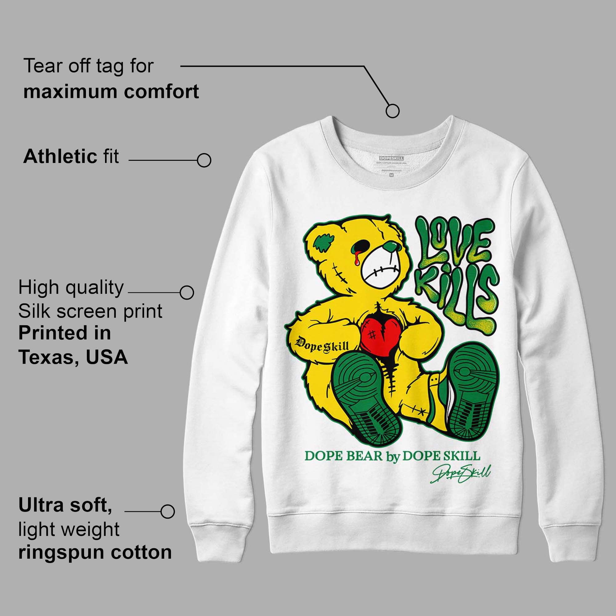 Dunk Low Reverse Brazil superstreetwear Sweatshirt Love Kills Graphic
