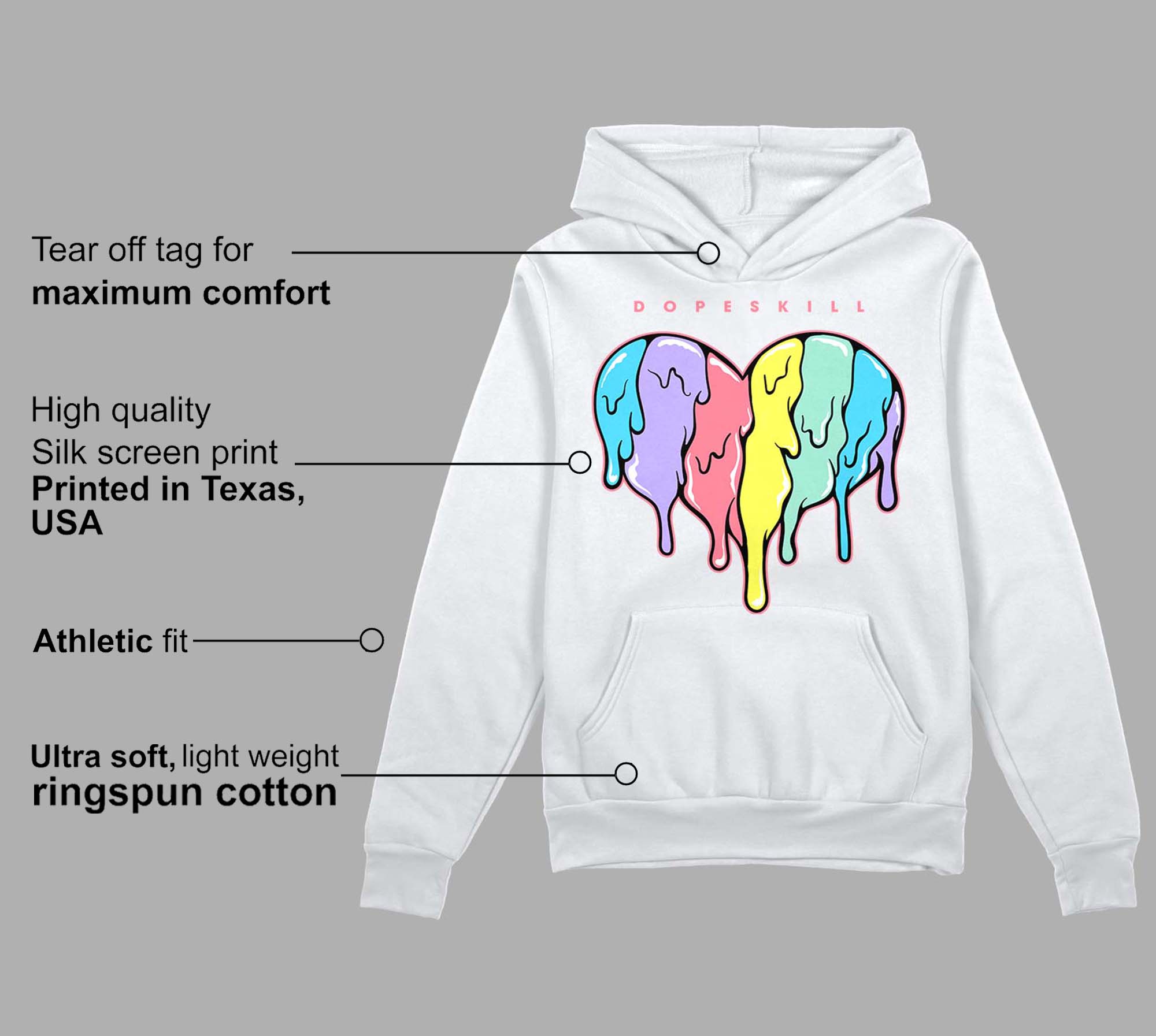Candy Easter Dunk Low superstreetwear Hoodie Sweatshirt Slime Drip Heart Graphic