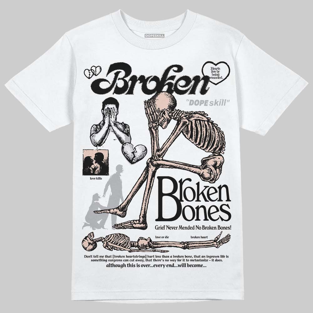 1130 Oyster Grey superstreetwear T-Shirt Broken Bones Graphic