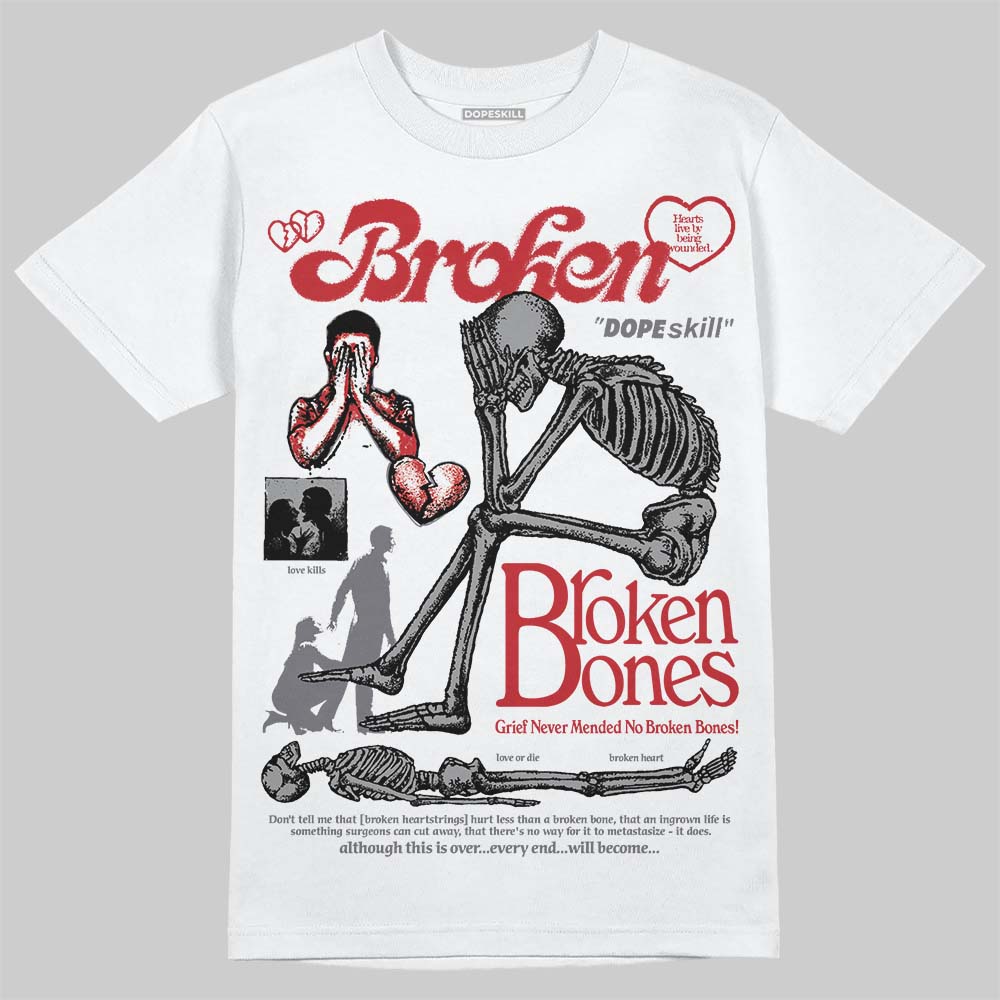 Cement Grey 3s superstreetwear T-Shirt Broken Bones Graphic