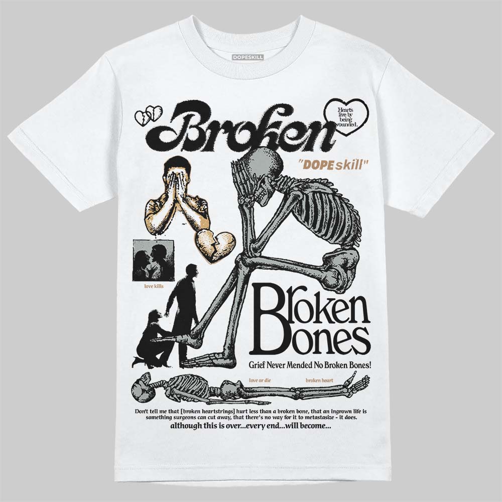 1906R ¡®White Gold¡¯ superstreetwear T-Shirt Broken Bones Graphic