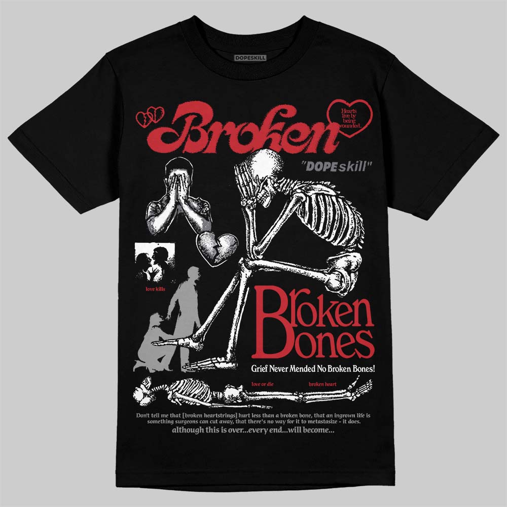 Cement Grey 3s superstreetwear T-Shirt Broken Bones Graphic