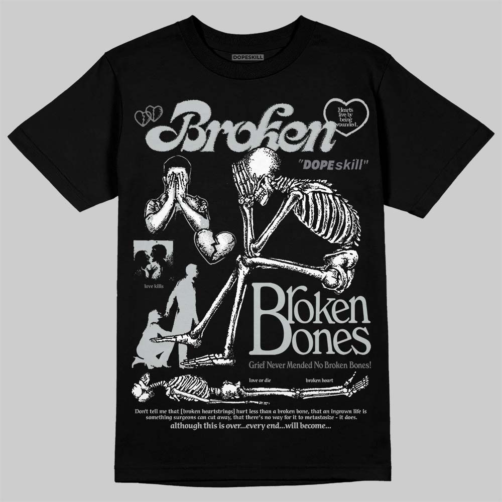 Wolf Grey 12s superstreetwear T-Shirt Broken Bones Graphic