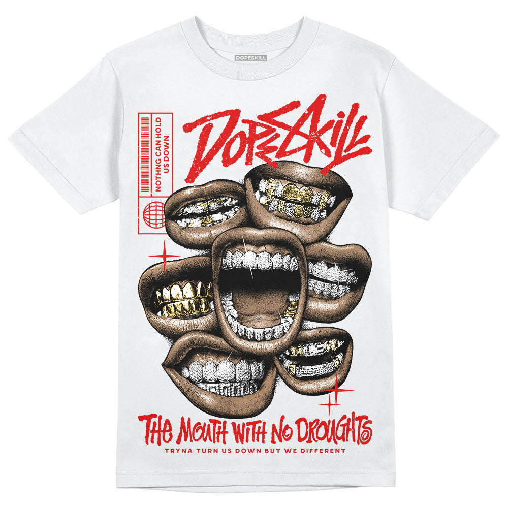 Fire Red 3s superstreetwear T-Shirt The Mouth With No Droughts Graphic