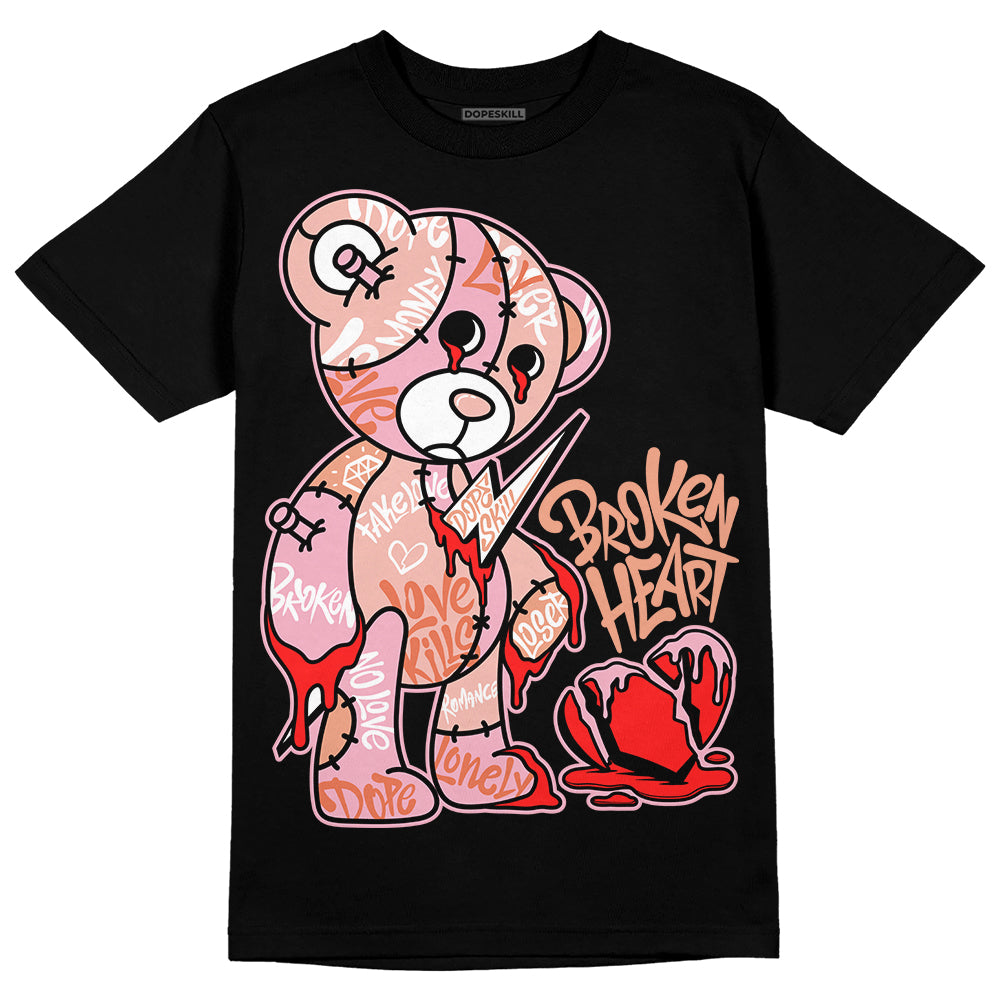 Legend Pink 11s superstreetwear T-Shirt Broken Heart Graphic