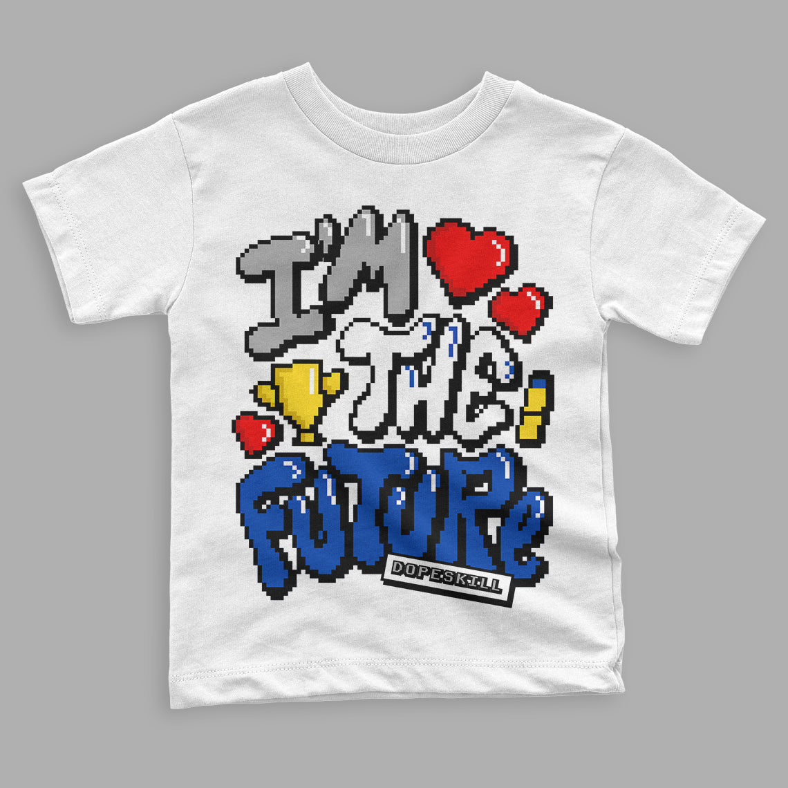 Racer Blue 5s superstreetwear Toddler Kids T-shirt I'm The Future Graphic
