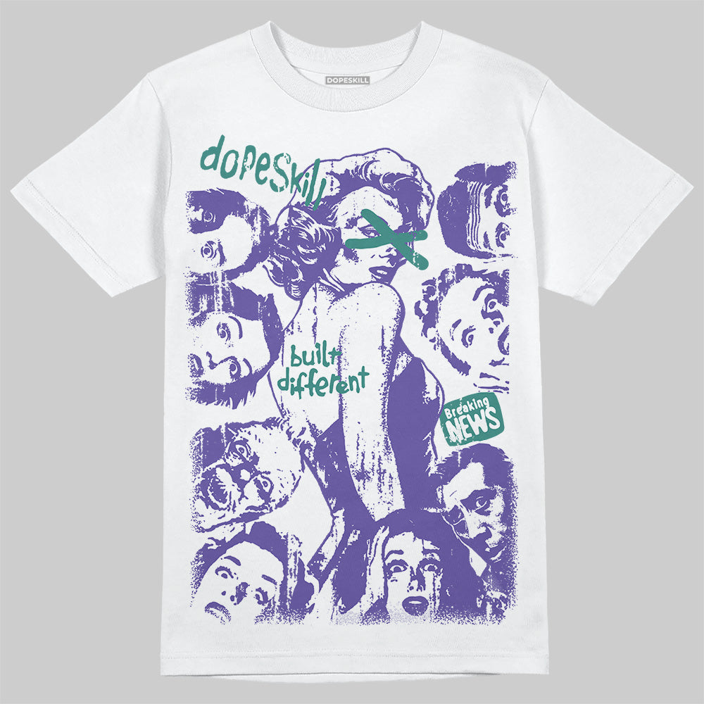 Grape 5s superstreetwear T-Shirt Built Different Graphic
