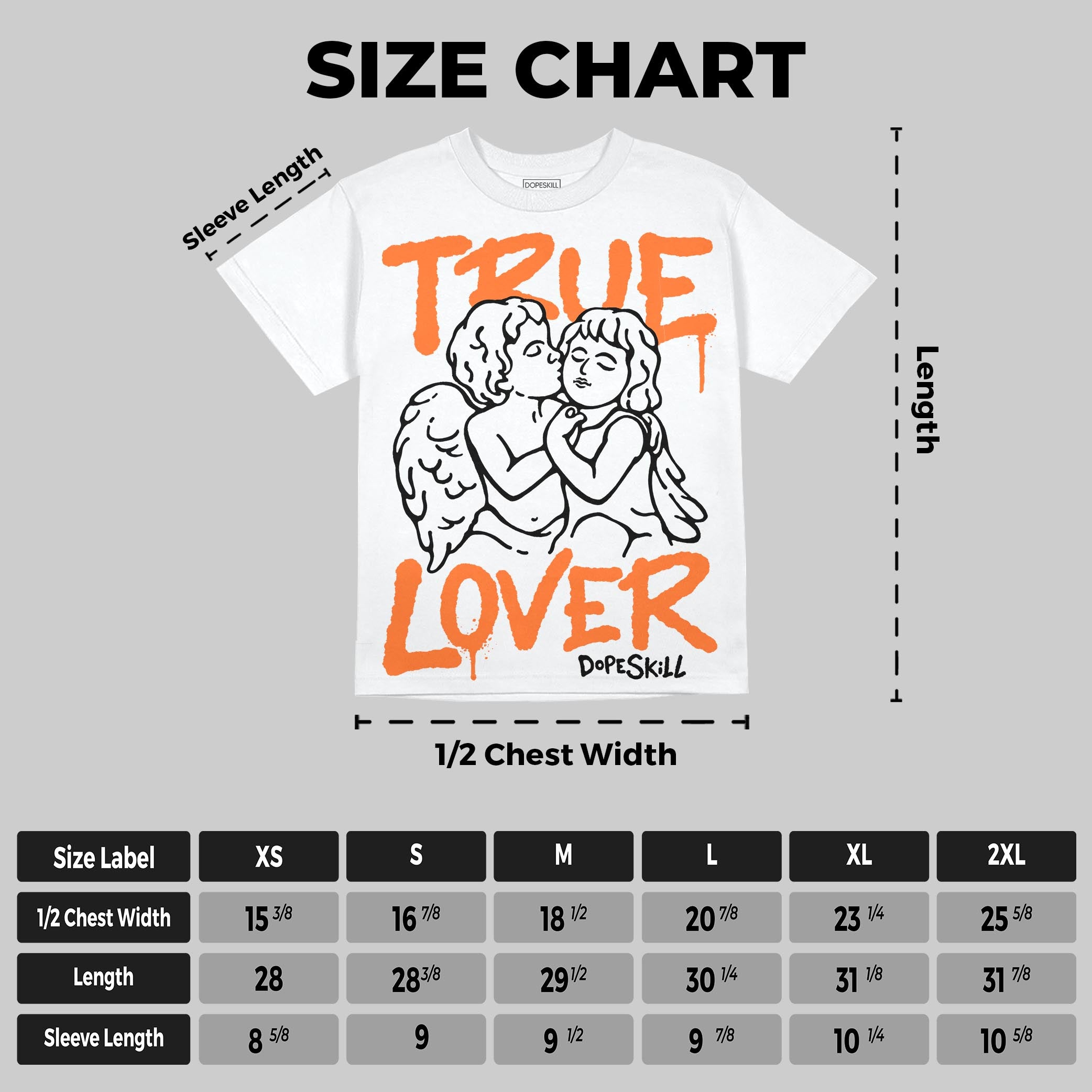 Orange Black White superstreetwear Oversize Print T-Shirt True Lover Graphic