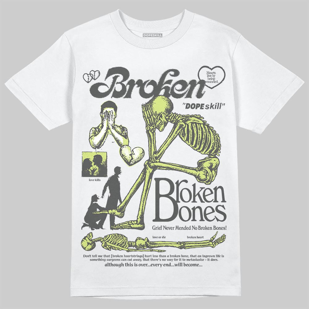 Light Lemon Twist 4s superstreetwear T-Shirt Broken Bones Graphic