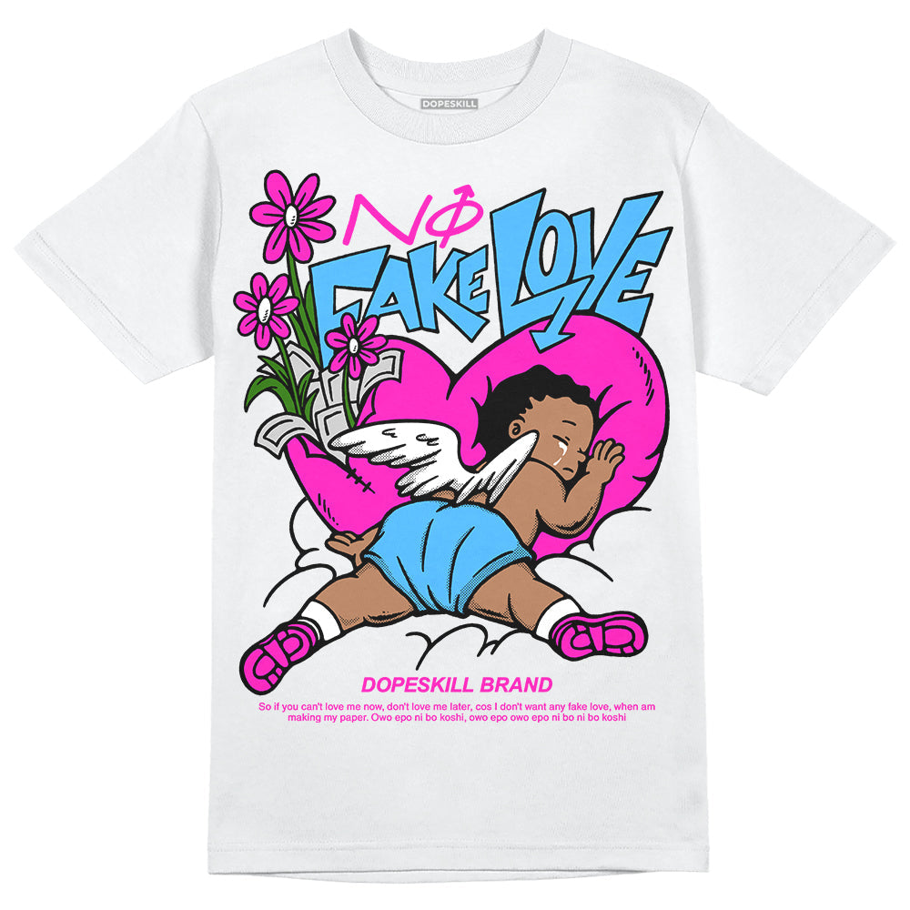 Dunk Active Fuchsia superstreetwear T-Shirt No Fake Love Graphic