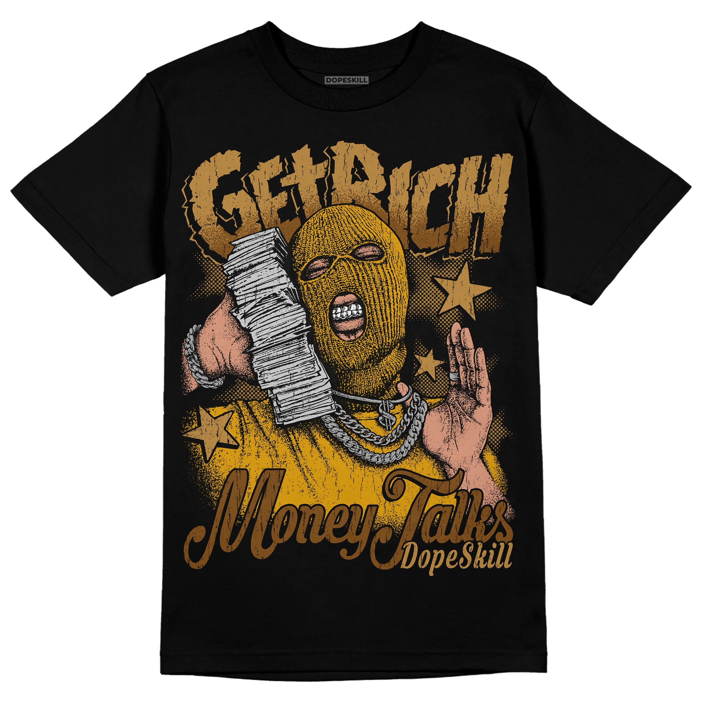 Wheat 13s superstreetwear T-Shirt Get Rich Graphic