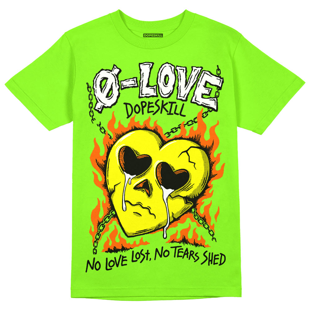 Neon Green Collection superstreetwear Neon Green T-shirt Crying Heart Graphic