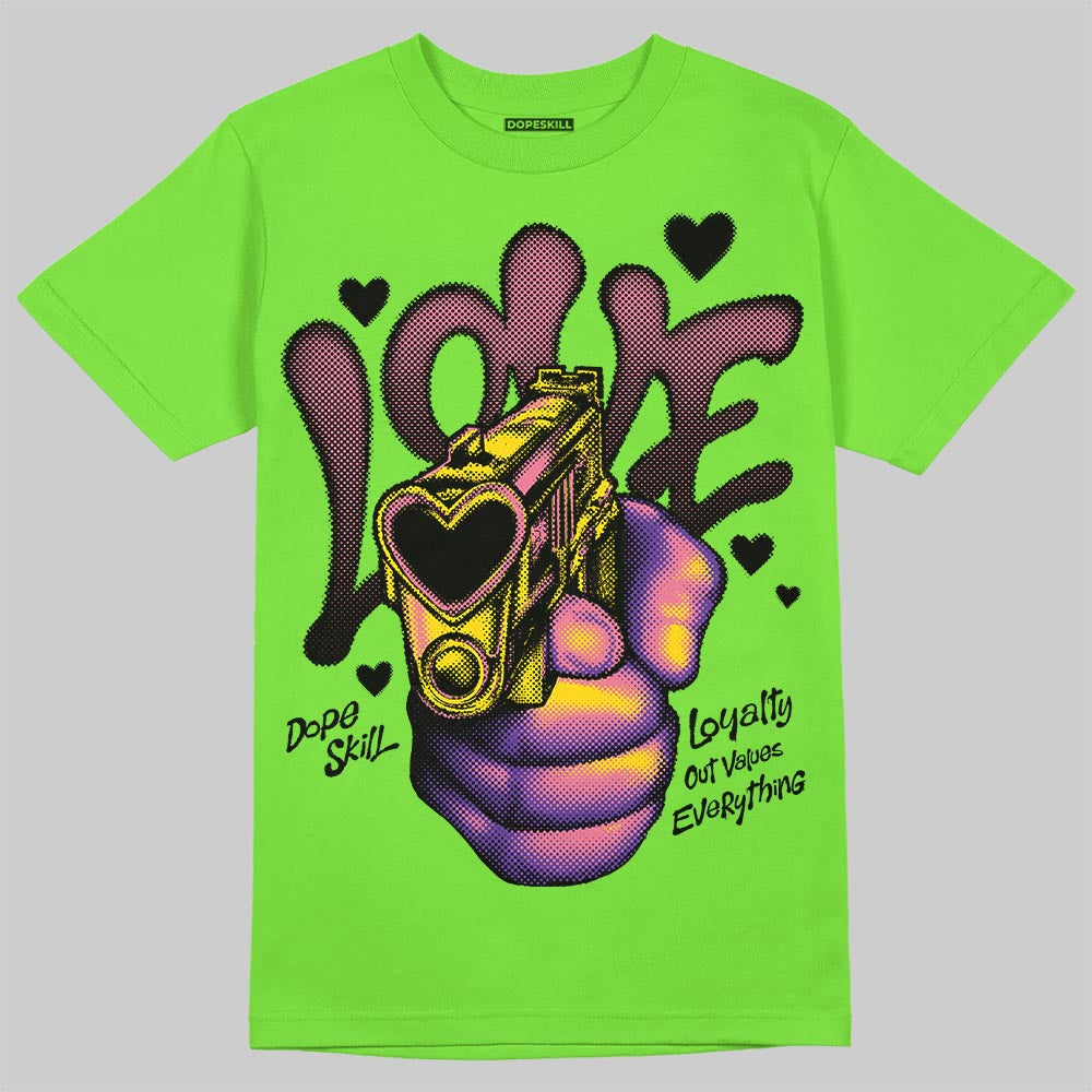 Neon Green Collection superstreetwear T-Shirt Love Shot Graphic