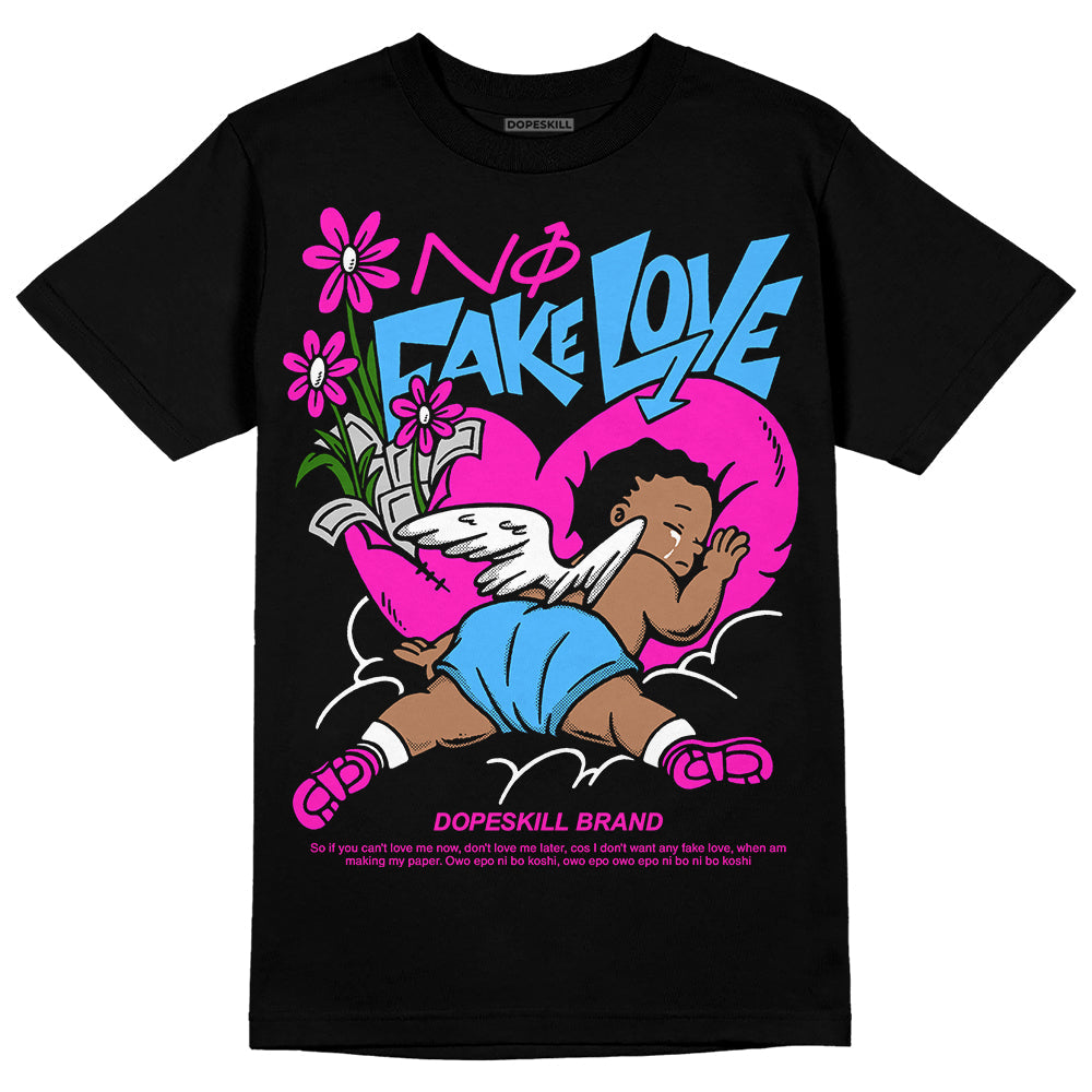 Dunk Active Fuchsia superstreetwear T-Shirt No Fake Love Graphic