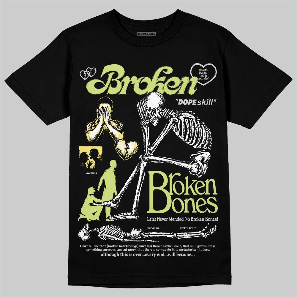 Light Lemon Twist 4s superstreetwear T-Shirt Broken Bones Graphic