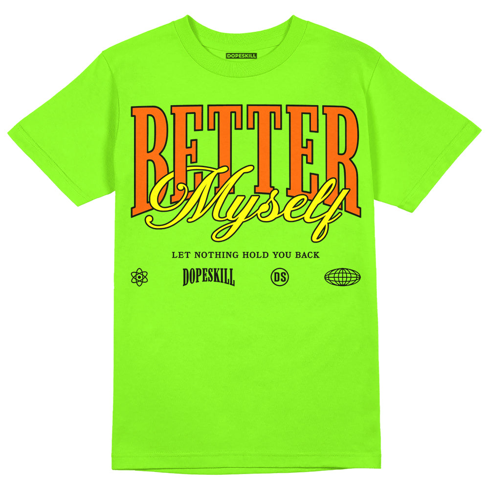Neon Green Collection superstreetwear Neon Green T-shirt Better Myself Graphic
