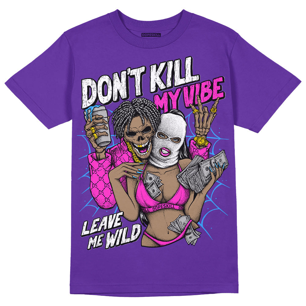 PURPLE Collection superstreetwear Purple T-shirt Don't Kill My Vibe Graphic