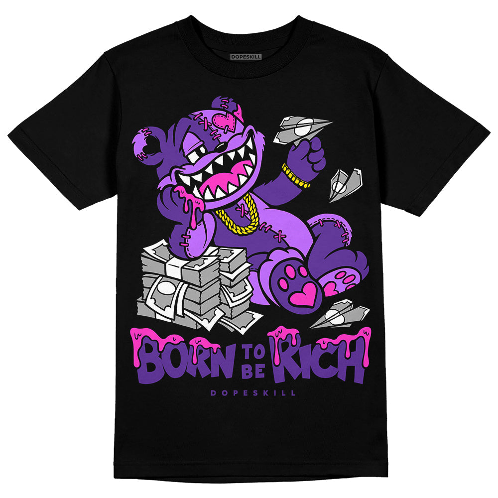 PURPLE Collection superstreetwear T-Shirt Born To Be Rich Graphic