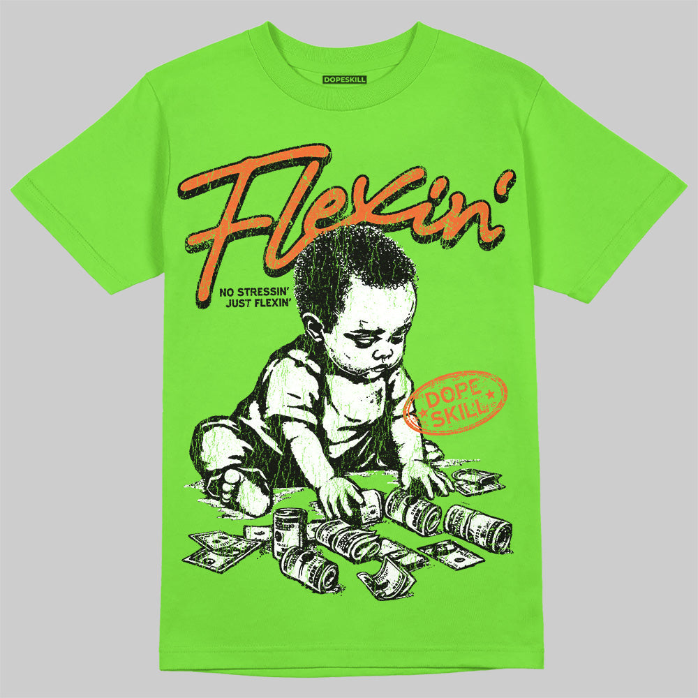 Neon Green Collection superstreetwear T-Shirt Flexin' Graphic