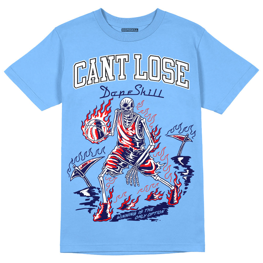 Powder Blue 9s superstreetwear Sky Blue T-shirt Cant Lose Graphic