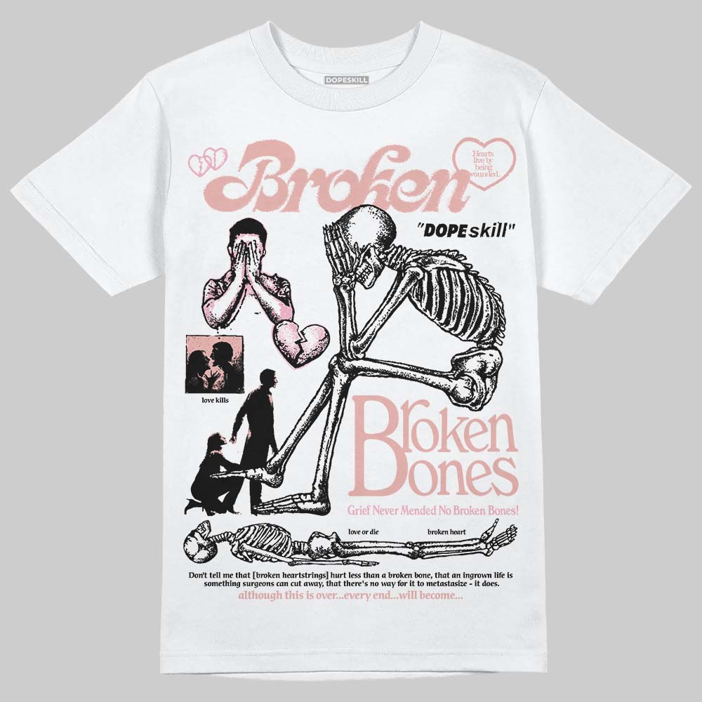 Rust Pink 1s 2025 superstreetwear T-Shirt Broken Bones Graphic