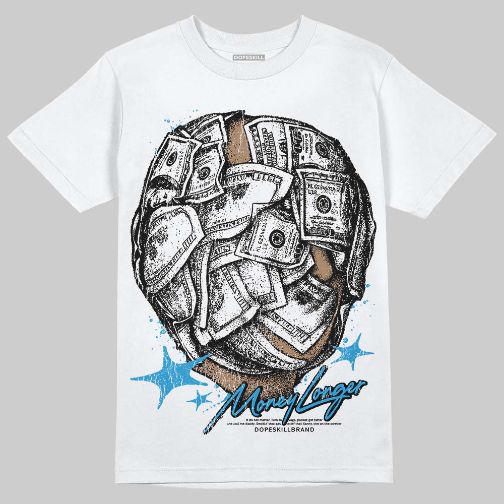 Military Blue 4s superstreetwear T-Shirt Money Longer Graphic