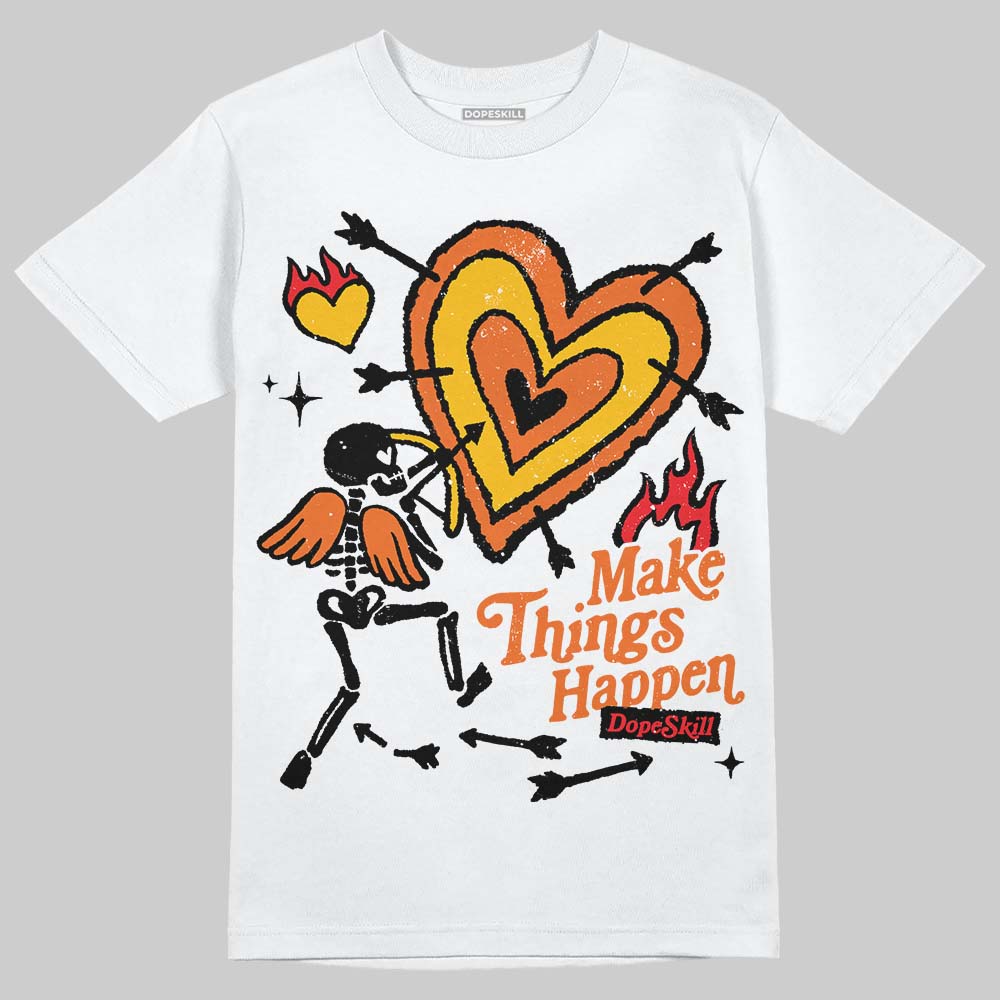 Orange Black White superstreetwear T-Shirt Make Things Happen Graphic