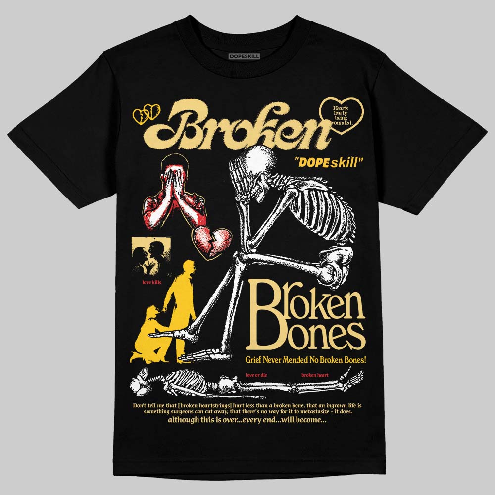 Quai 54 x Tour Yellow Black 1s superstreetwear T-Shirt Broken Bones Graphic