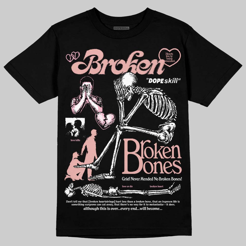 Rust Pink 1s 2025 superstreetwear T-Shirt Broken Bones Graphic