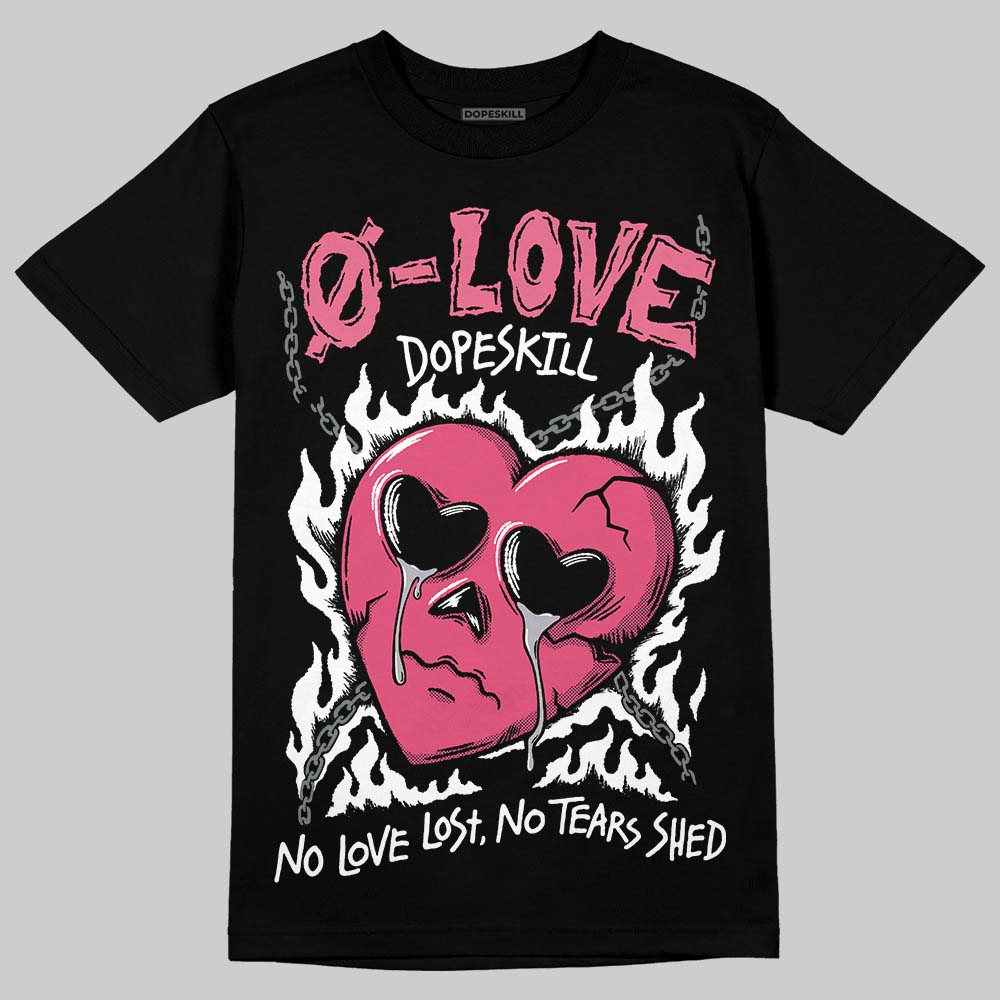 White Fluo Pink superstreetwear T-Shirt Crying Heart Graphic