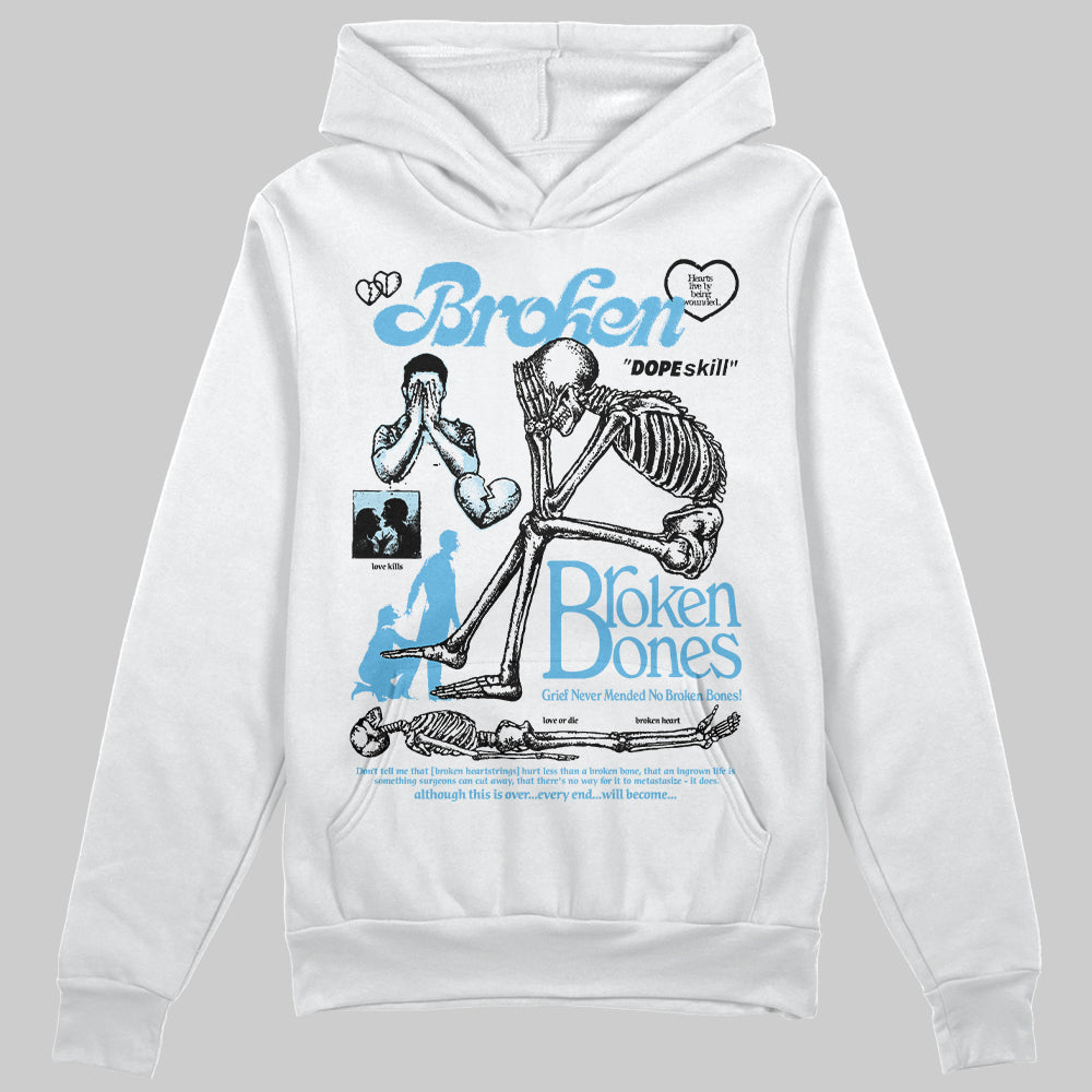 Legend Blue 11s superstreetwear Hoodie Sweatshirt Broken Bones Graphic