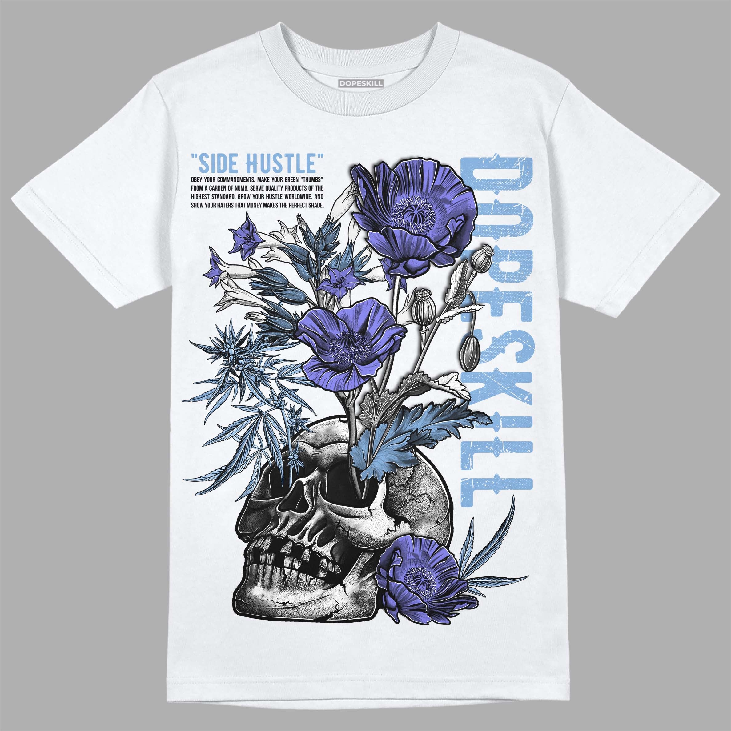 University Blue Collection superstreetwear T-Shirt Side Hustle Graphic