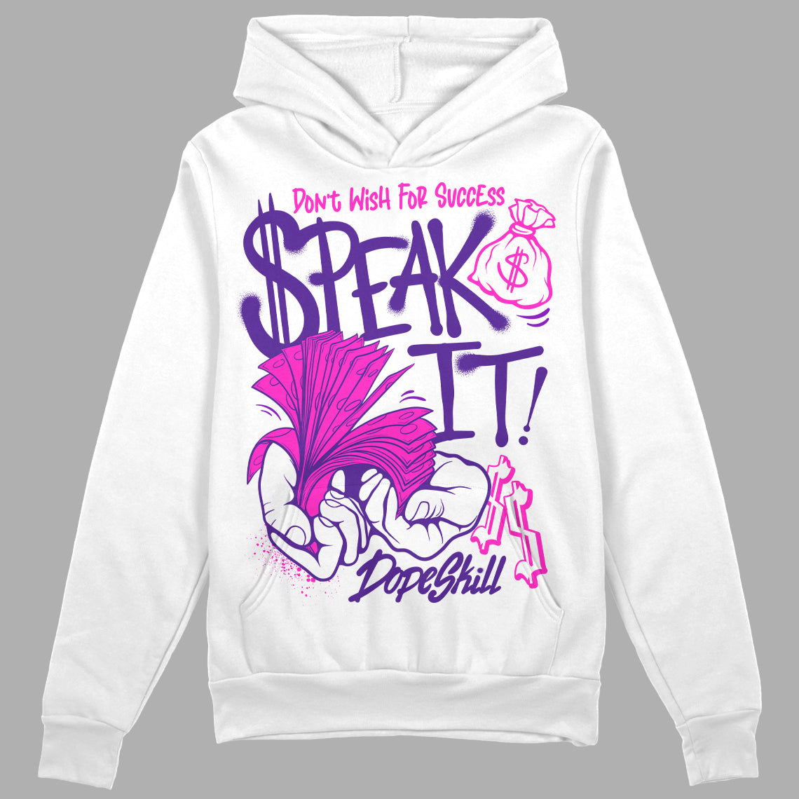 PURPLE Collection superstreetwear Hoodie Sweatshirt Speak It Graphic