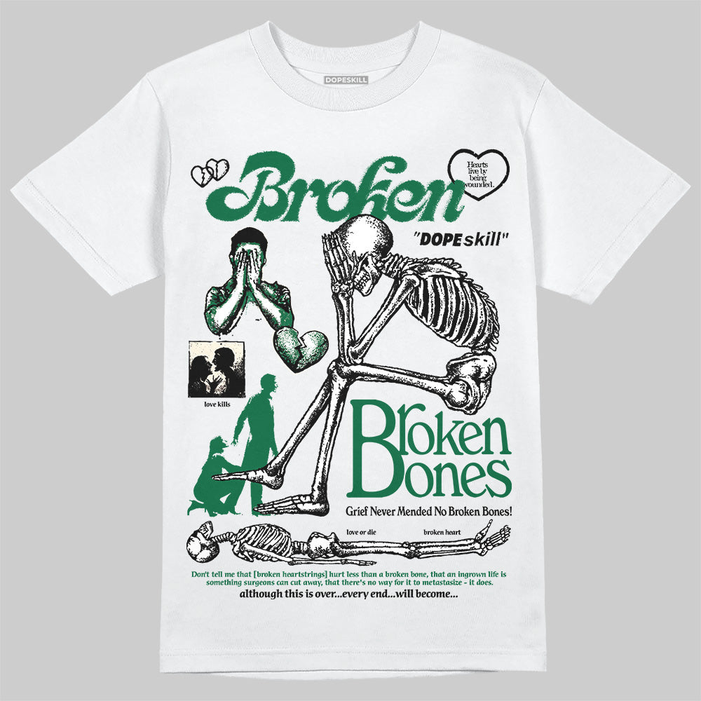 Pine Green 13s superstreetwear T-Shirt Broken Bones Graphic