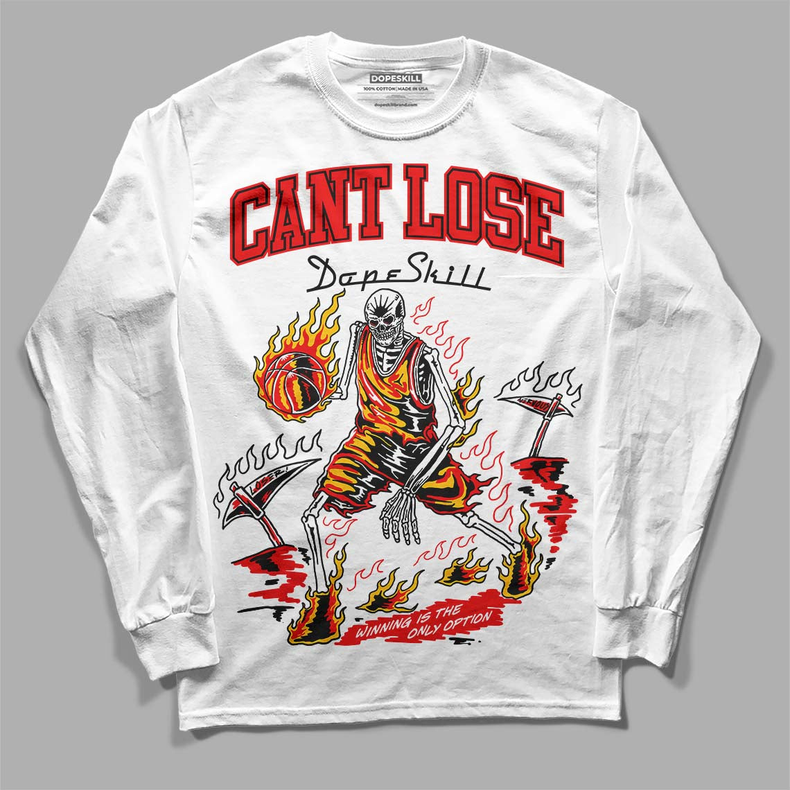 Cherry 12s superstreetwear Long Sleeve T-Shirt Cant Lose Graphic