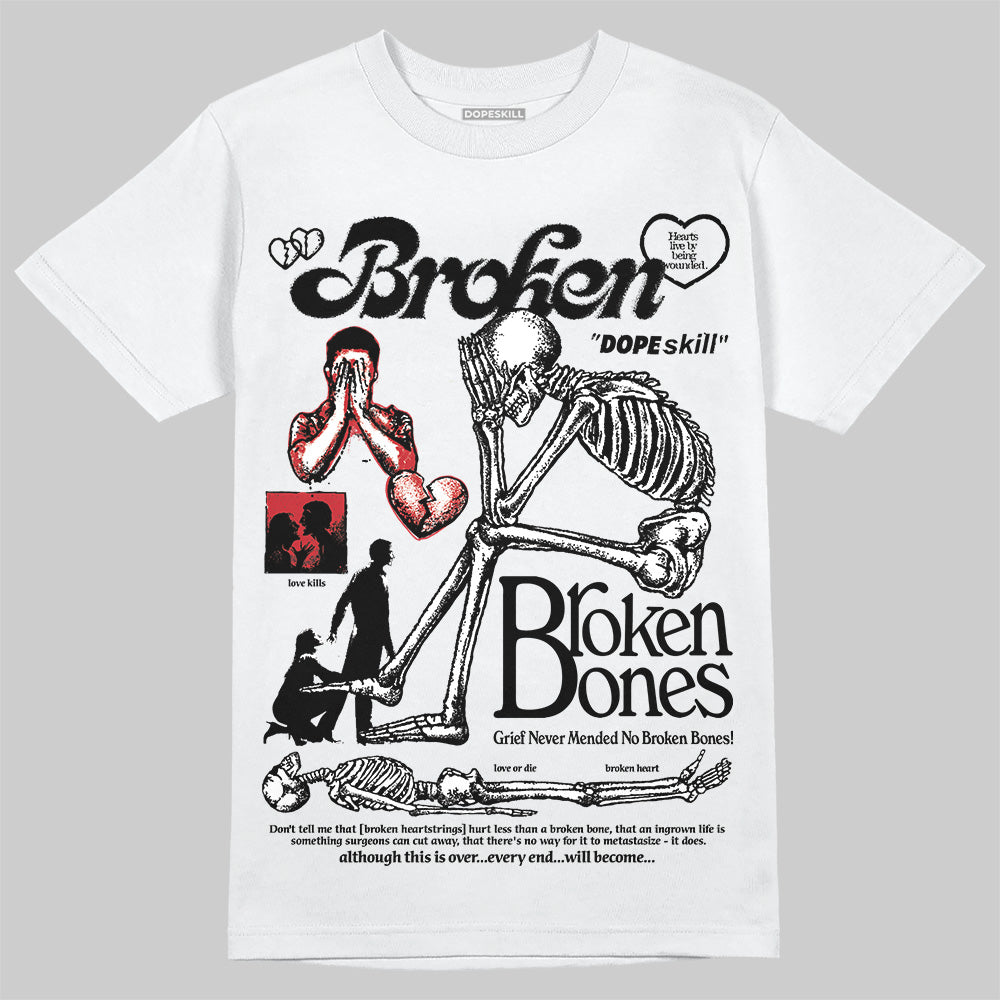 Bred Velvet 11s superstreetwear T-Shirt Broken Bones Graphic