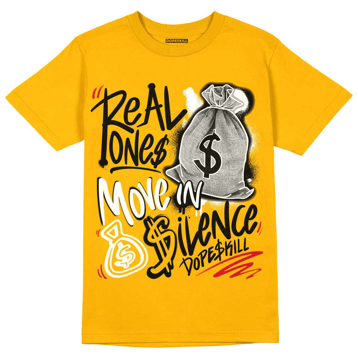 AJ 13 Del Sol superstreetwear Del Sol T-shirt Real Ones Move In Silence Graphic