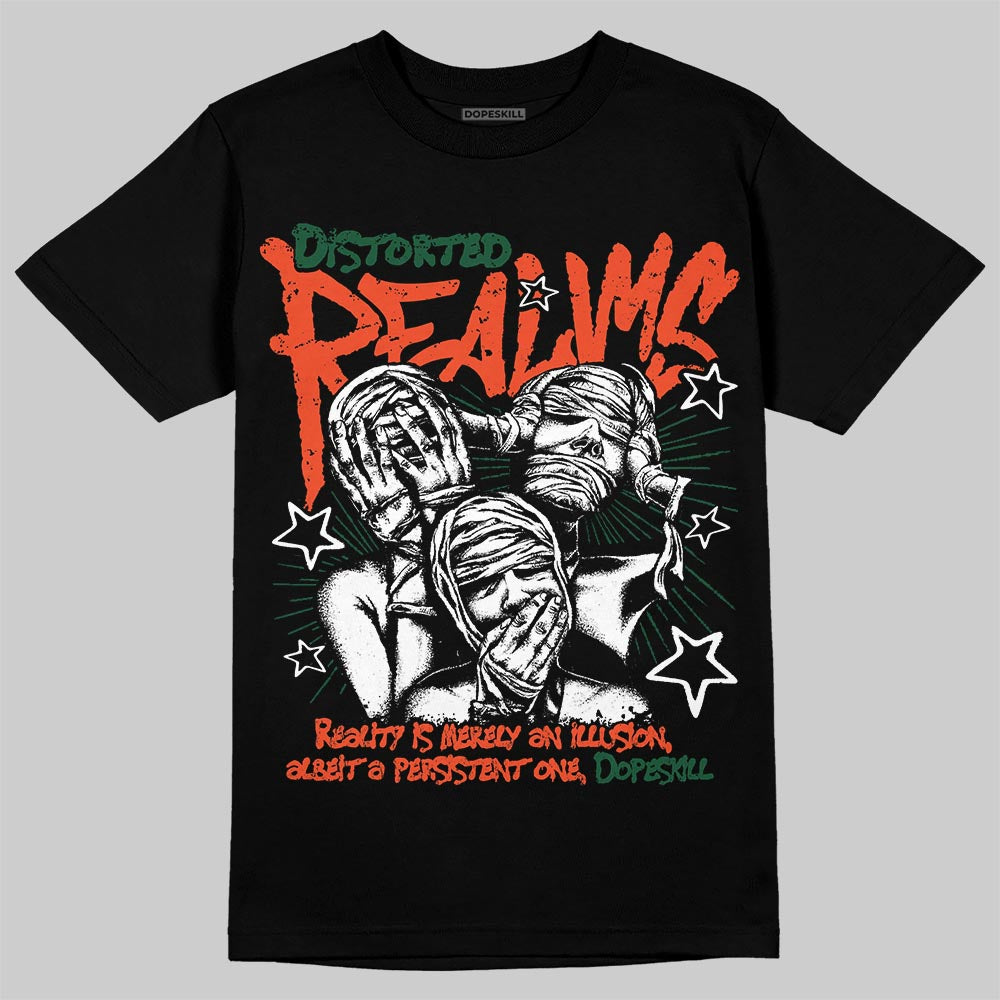 Dunk Team Dark Green Orange superstreetwear T-Shirt Distorted Realms Graphic