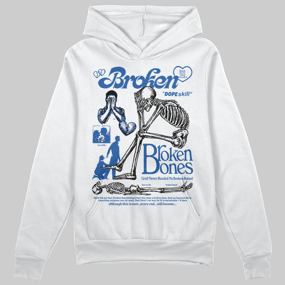 Blueberry 12s superstreetwear Hoodie Sweatshirt Broken Bones Graphic