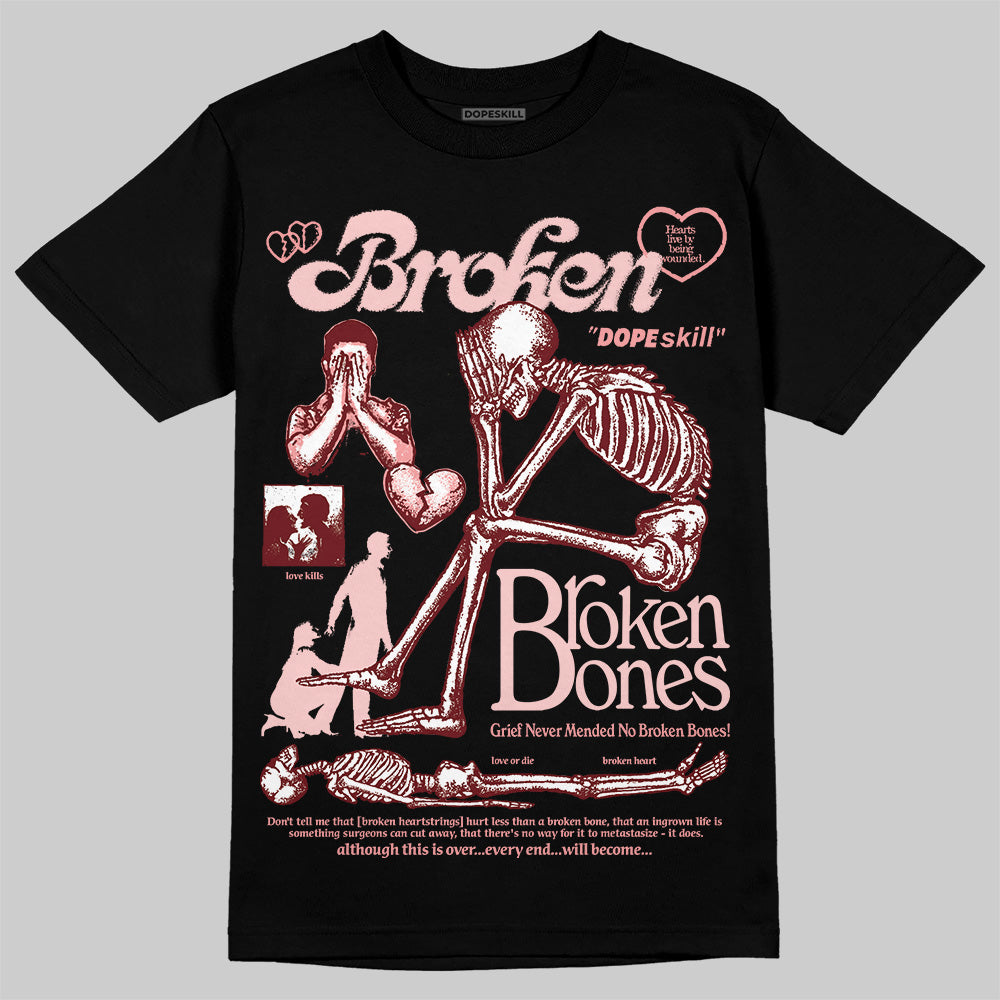 VALENTINE'S Day 3s superstreetwear T-Shirt Broken Bones Graphic