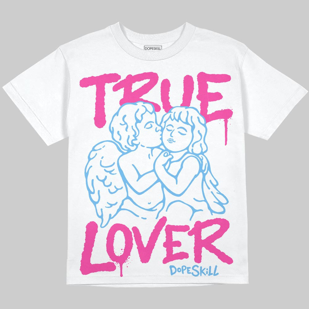 Pink Collection superstreetwear Oversize Print T-Shirt True Lover Graphic