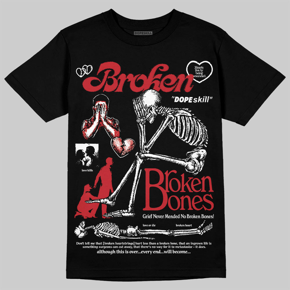 Bred 11s superstreetwear T-Shirt Broken Bones Graphic
