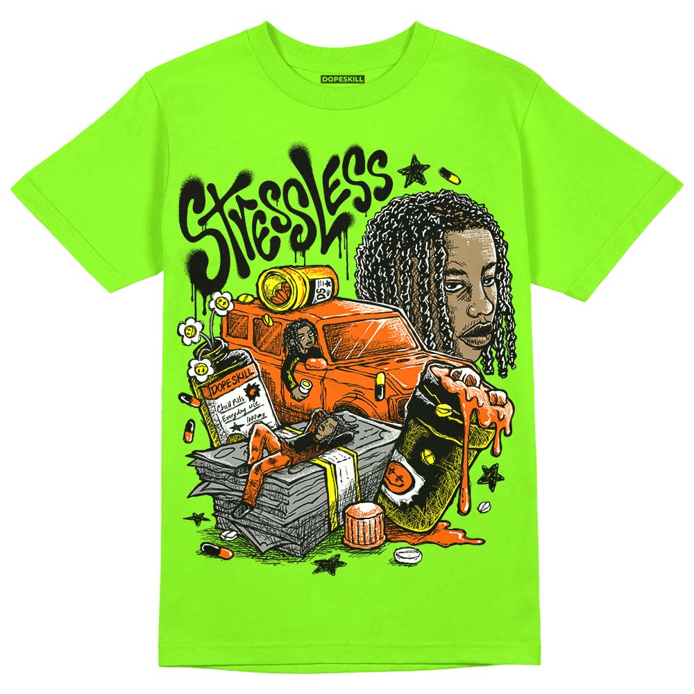 Neon Green Collection superstreetwear Neon Green T-shirt Stressless Graphic