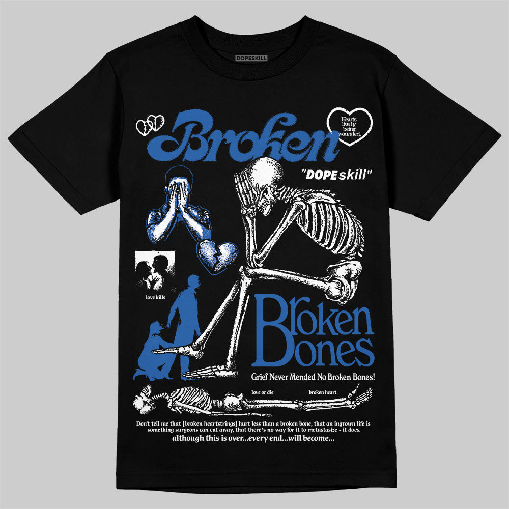 Blueberry 12s superstreetwear T-Shirt Broken Bones Graphic