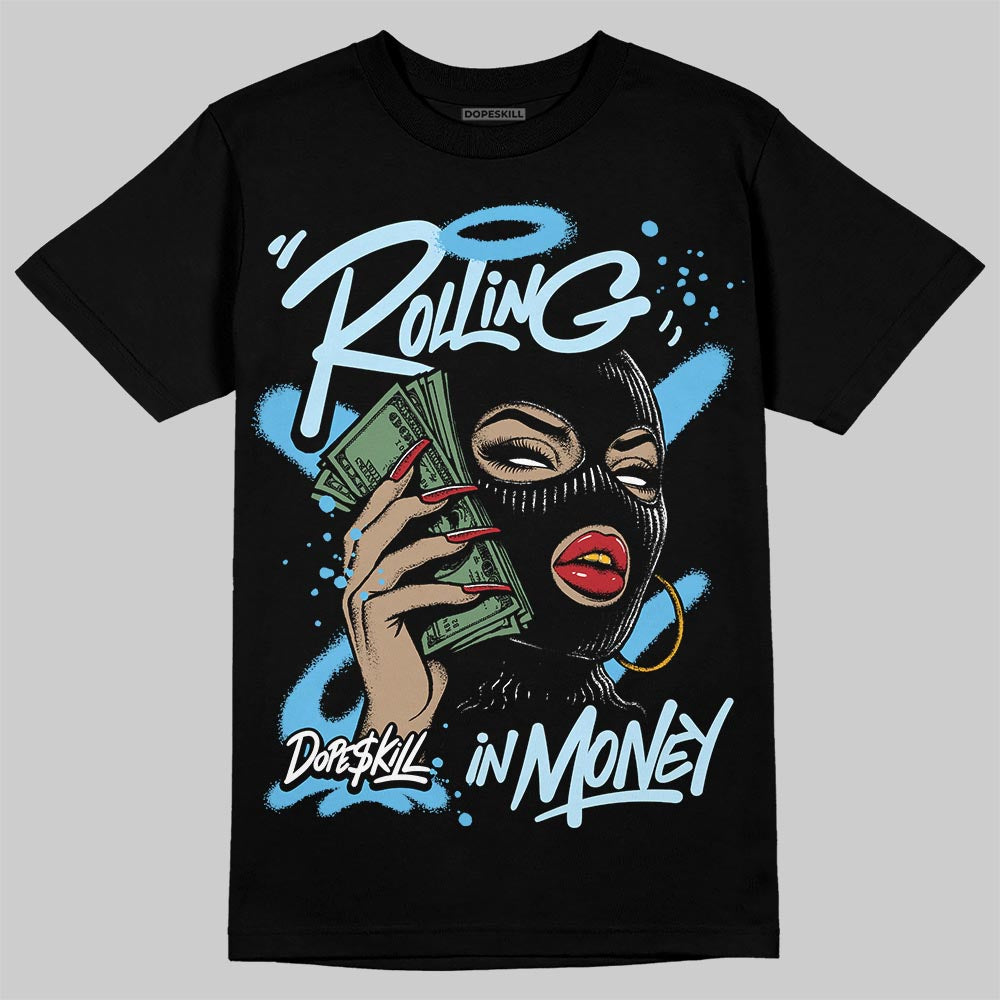 Legend Blue 11s superstreetwear T-Shirt Rolling in Money Graphic