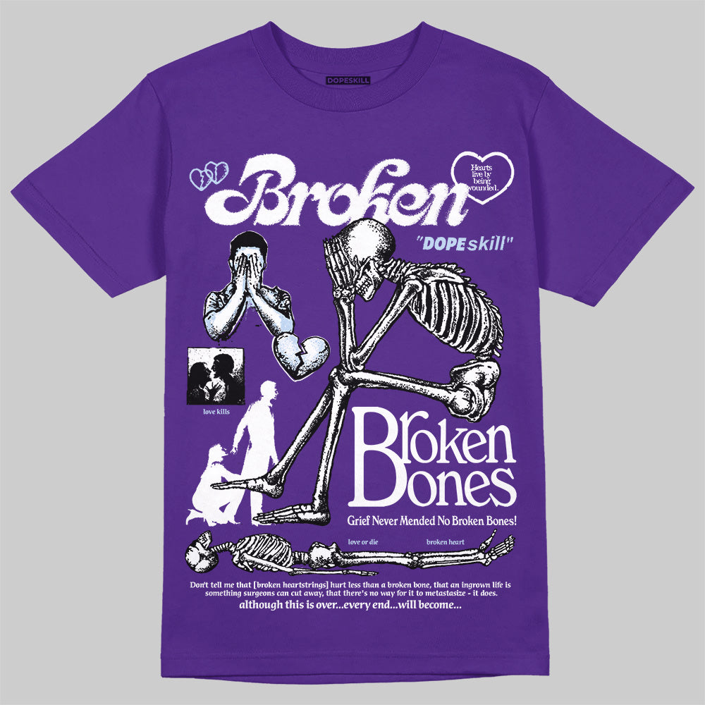 Grape 5s superstreetwear T-Shirt Broken Bones Graphic