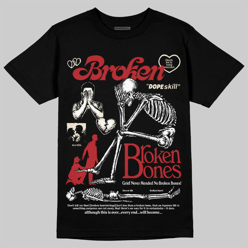 Black Toe Reimagined 1s superstreetwear T-Shirt Broken Bones Graphic