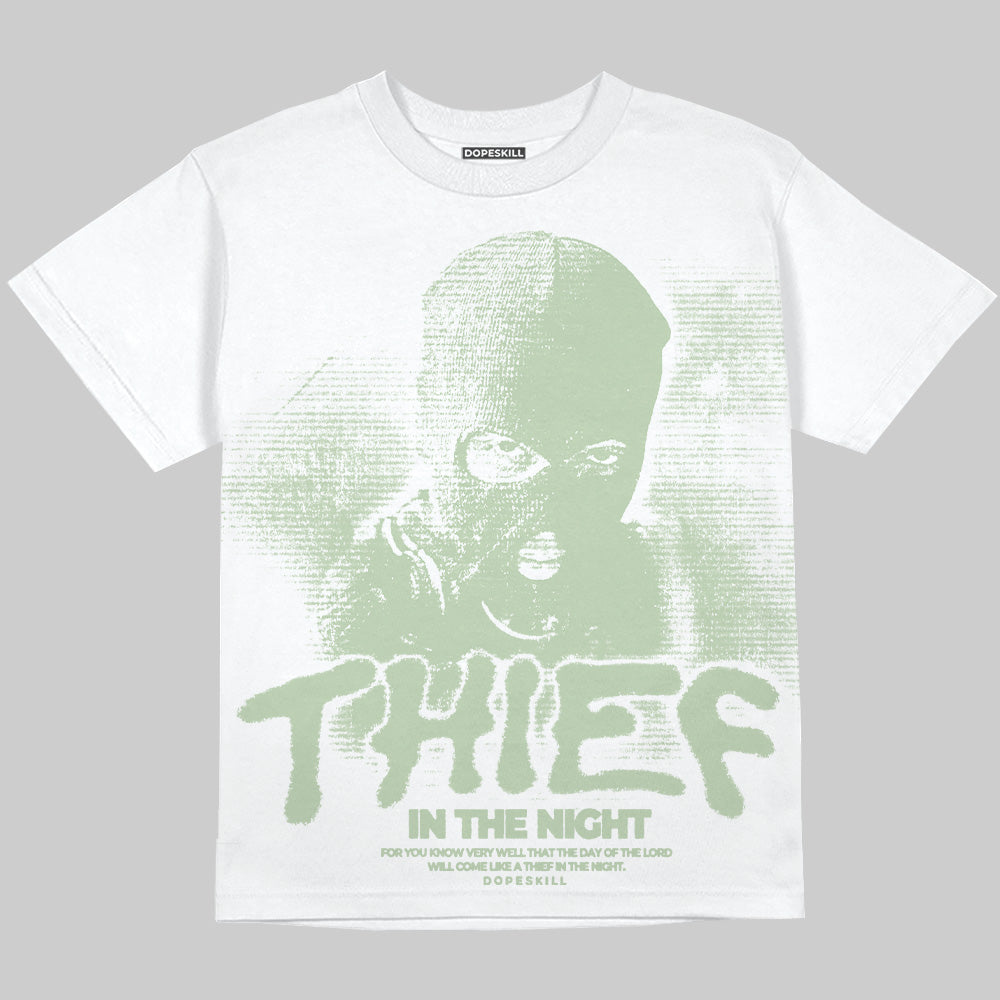 Seafoam 4s 2025 superstreetwear Oversize Print T-Shirt Thief In The Night Graphic