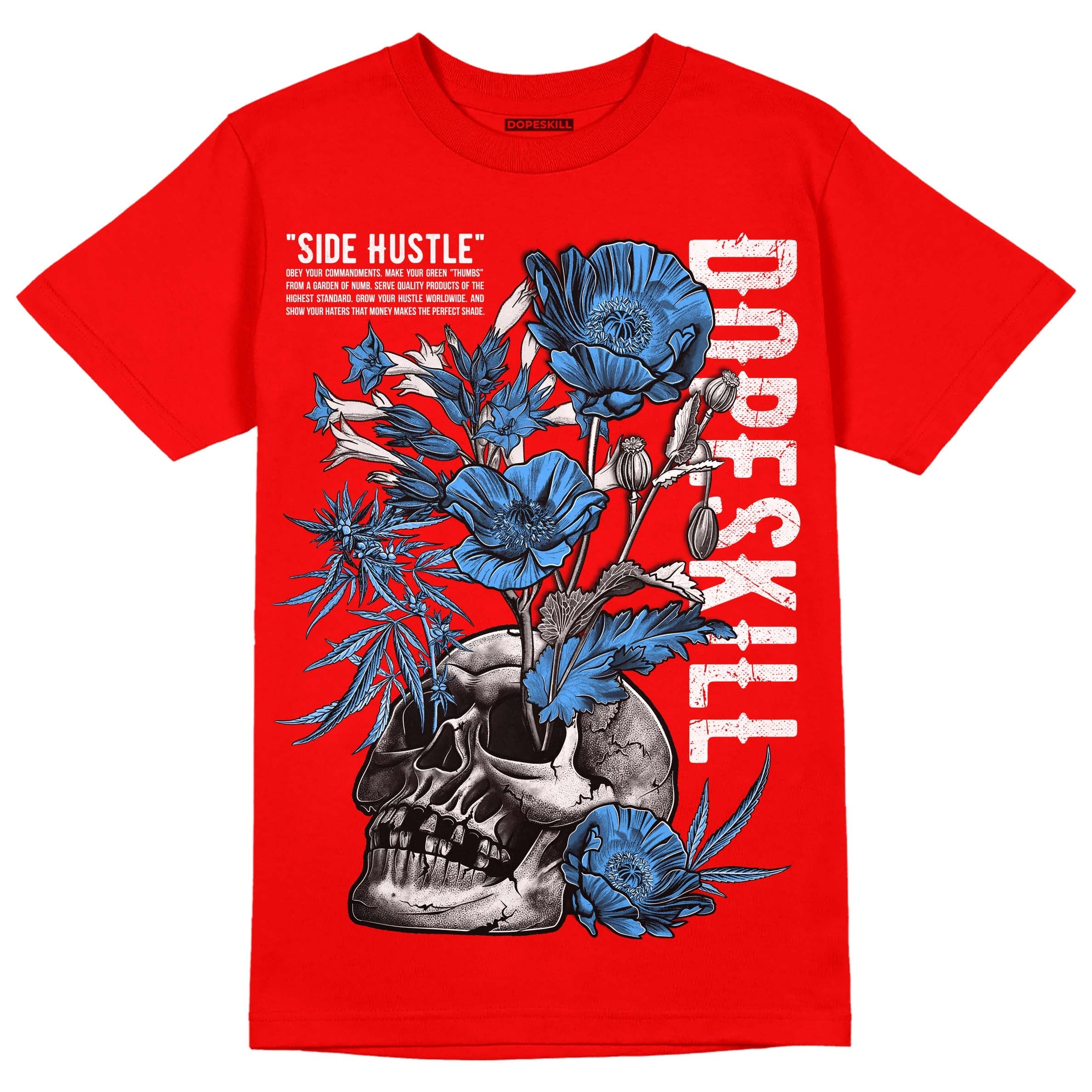 Cherry 11s superstreetwear Varsity Red T-shirt Side Hustle Graphic