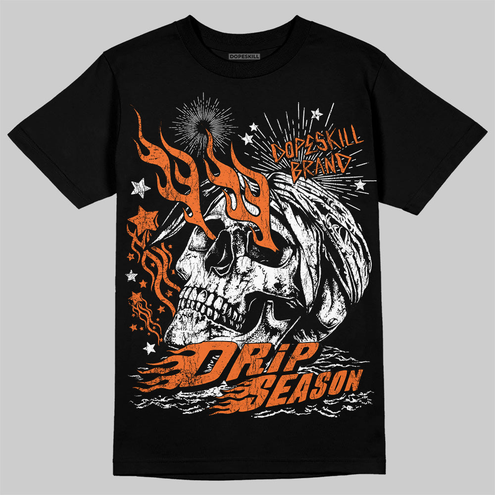 Orange Black White superstreetwear T-Shirt Drip Season Graphic